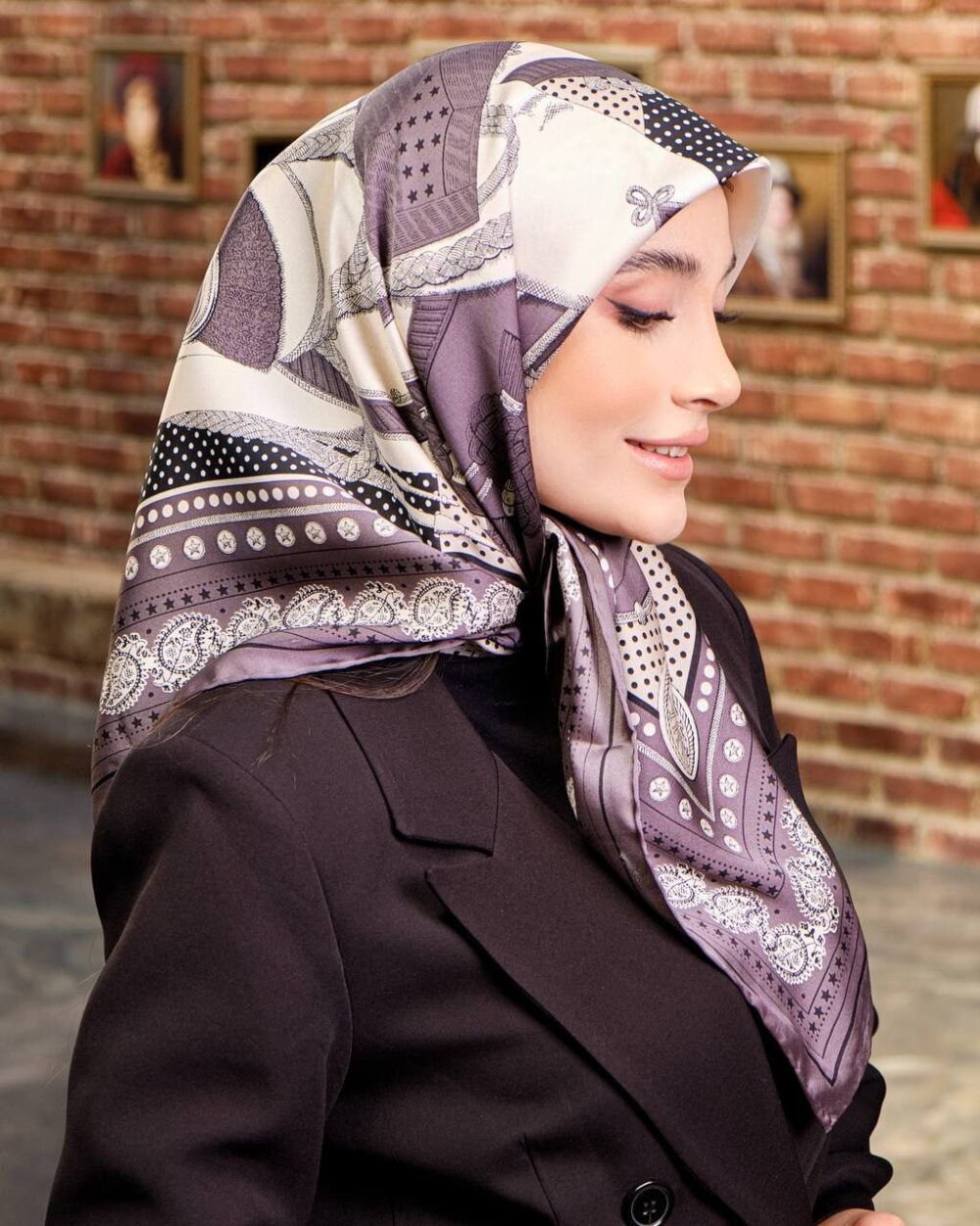 روسری ابریشم توییل HERMES 20261 - Image 2