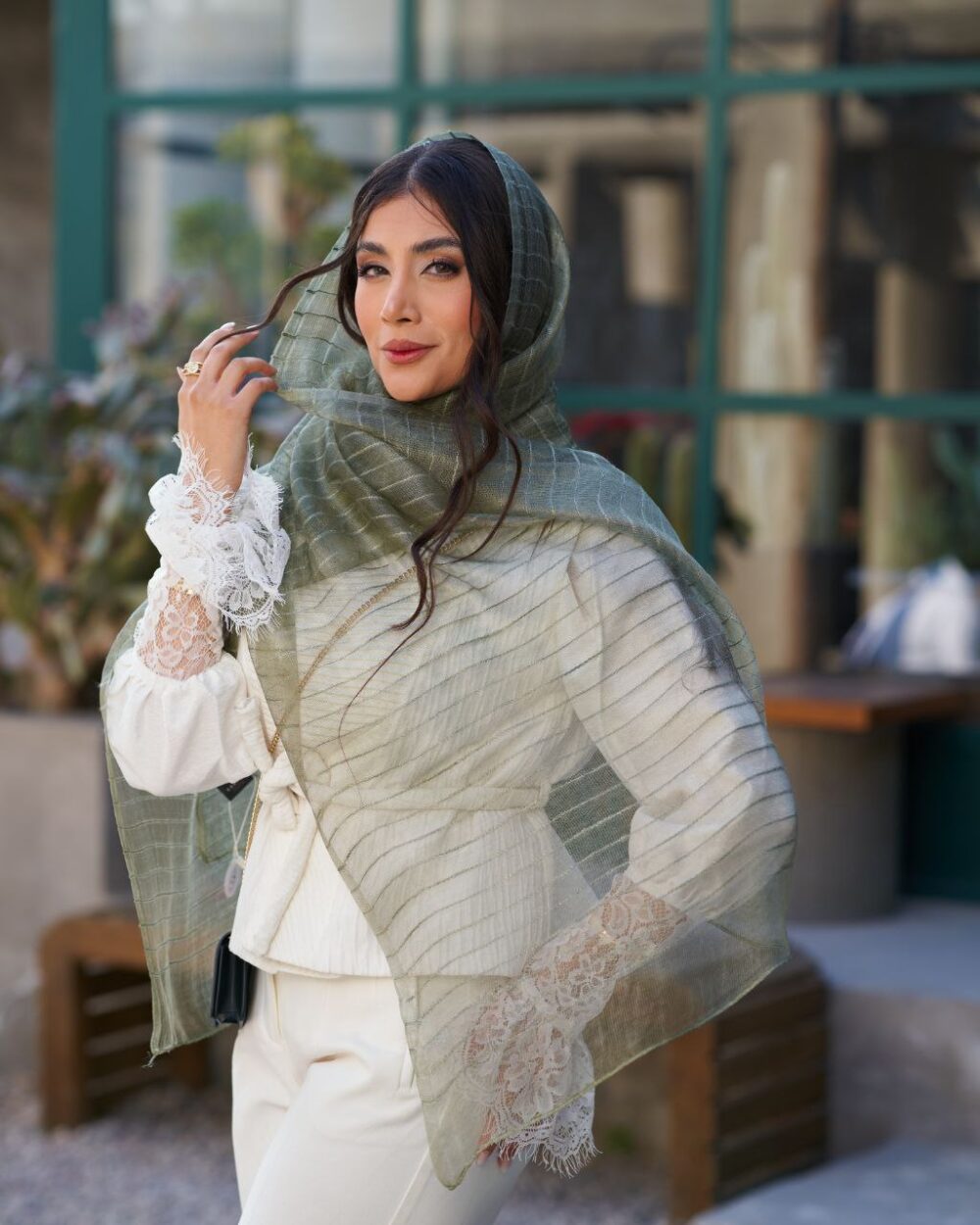 شال ویسکوز تور لمه 20550 - Image 4